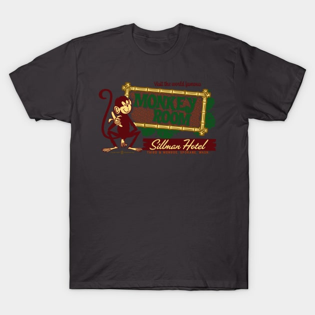 World Famous Monkey Room Vintage Spokane Washington T-Shirt by StudioPM71